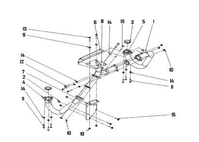 Engine Group - Exhaust Diagram and Parts List for 080084-00  Briggs and Stratton Generator